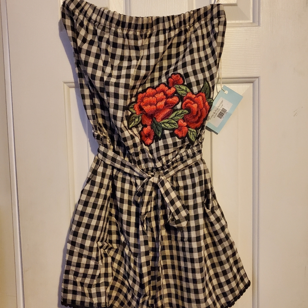 NWT Plaid romper
